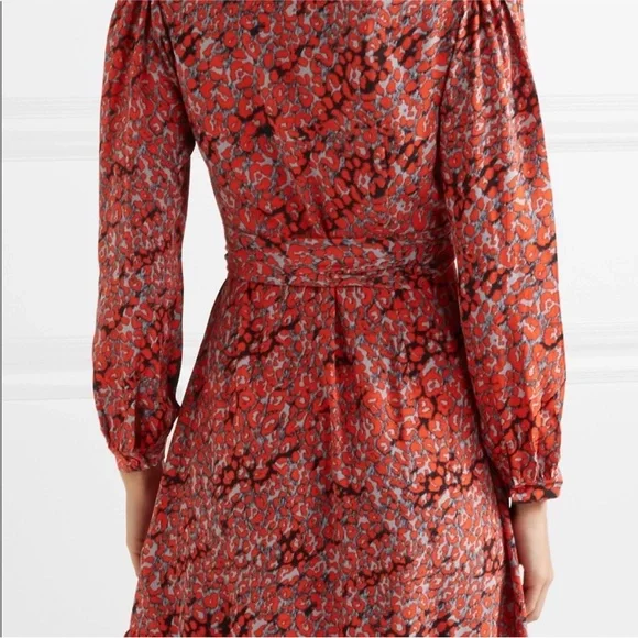 Fall Leopard Wrap Dress - Picture 4 of 12